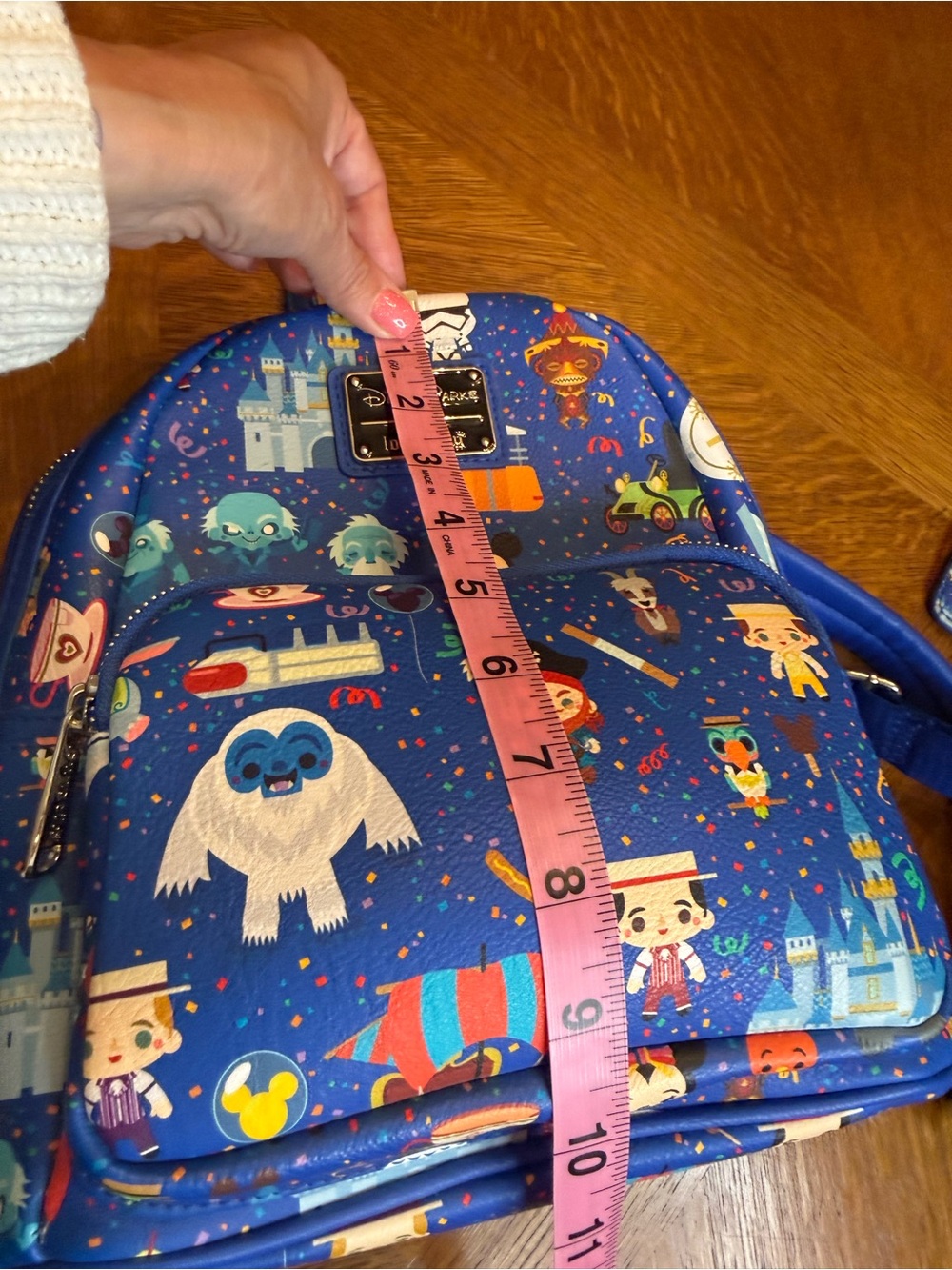 Disney Parks Loungefly Kids Blue Character Mini Backpack & wallet - Picture 4 of 6